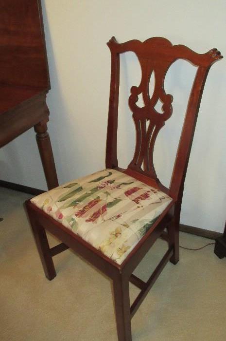 chipendale late 19th century chairs (6)