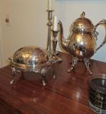silver serving pieces