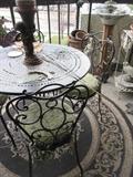 victorian table and chair set