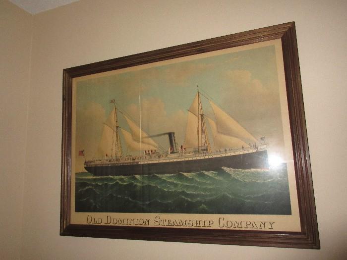 old dominon steamship company print