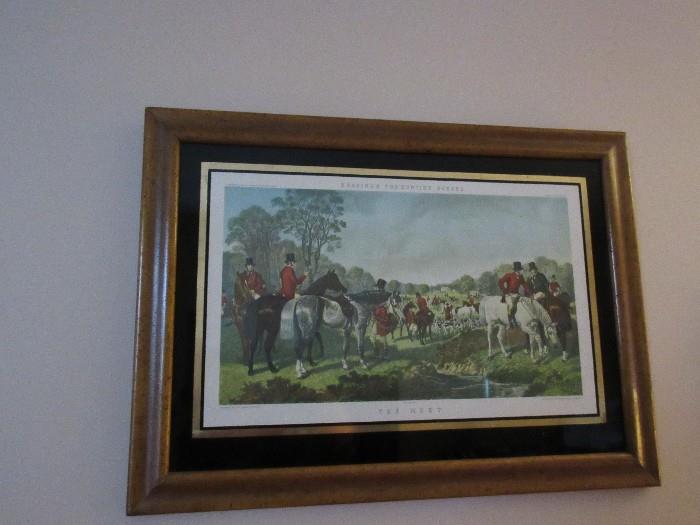 the hunting framed