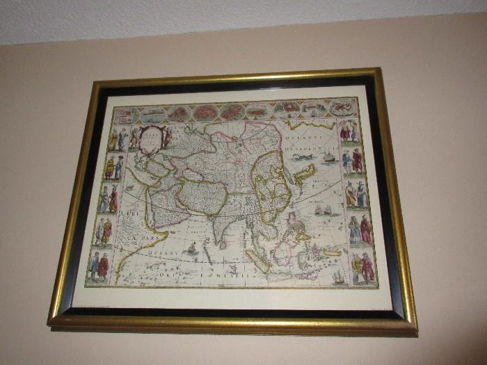 maps framed