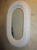 wicker mirror
