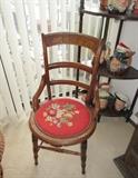 needleponted side chair pair