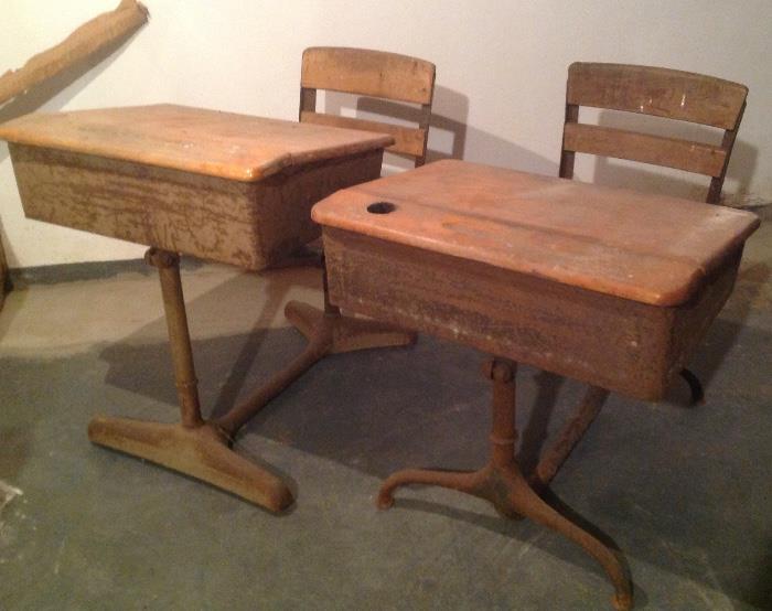 Nice old school desks