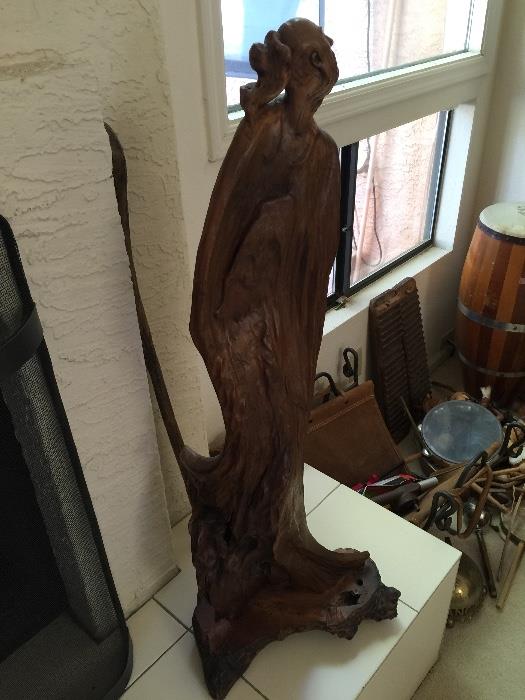 wood carved figure