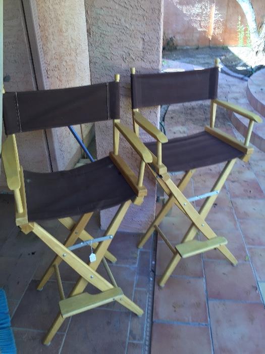 pair of director chairs