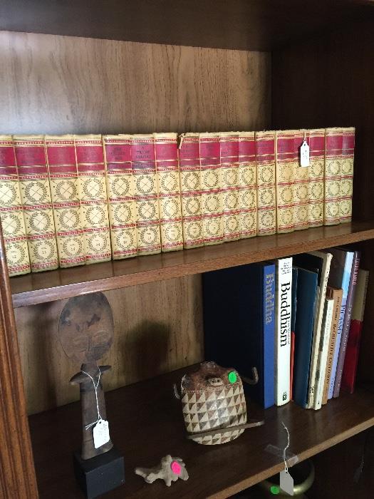 set of books Mark Twain lots of coffee table books as well as paper backs too