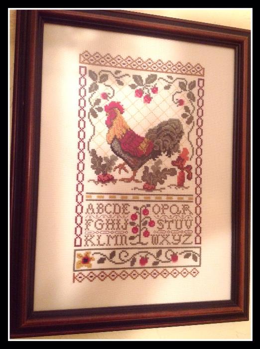 Rooster crosstitch