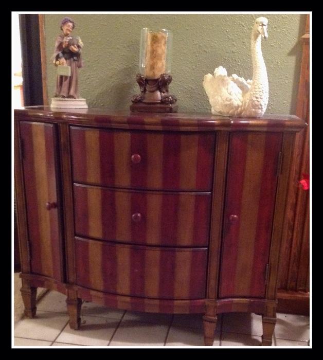 Entryway table that could be used as small buffet as it has great storage. 