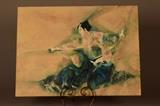 Lot 11-MBR: Unframed Samurai Oil Painting