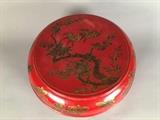 Lot 34-LR:  Antique Chinese Round Lidded Bowl