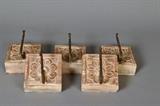 Lot 70-G: Five Wood and Iron Wall Hooks