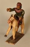 Lot 87-G: Wooden Horse and Rider