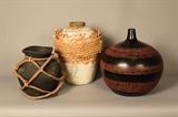 Lot 98-DR: Trio of Large Primitive Pots