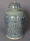 Lot 132-DR:  Antique Chinese Ginger Jar with Domed Lid