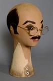 Lot 136-G:   Vintage Haberdasher Head Model w/Glasses