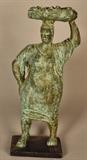 Lot 142-LR   Bronze African Female Sculpture