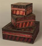 Lot 159–G:   Hand-made Bamboo Boxes
