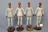 Lot 164–G:   Wooden Figure Quartet