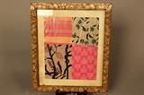 Lot 166–G:   Vintage Framed Textile Collage