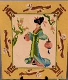 Lot 172–G:   Needlepoint Geisha Figure