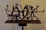 Lot 185-LR:  Contemporary Metal Sculpture (Dancing Figures)