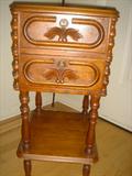 Another view Victorian Walnut 2 drw stand