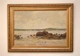 Seascape Oil Painting (by Lewis Henry Meakin, signed)