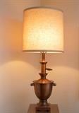 Vintage Hammered Copper Urn Table Lamp