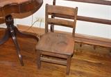 Antique Wood Child's Chair