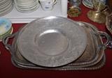 Silverplate & Aluminum Serving Platters