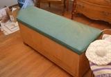 Storage Bench with Upholstered Top
