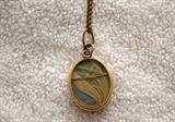 Vintage Gold Hair Locket (Glass is Cracked)