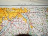 1953 vintage map of St. Paul.