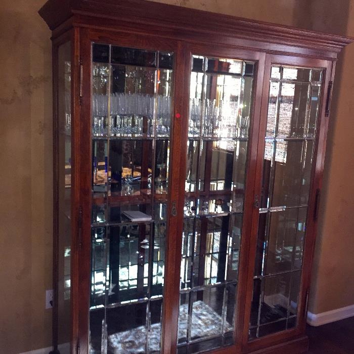 Wonderful Beveled glass china cabinet