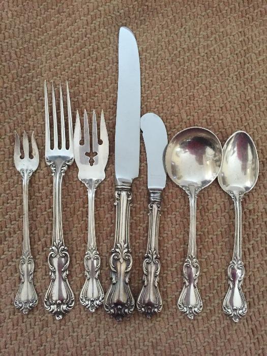 Sterling Reed and Barton 52 piece set