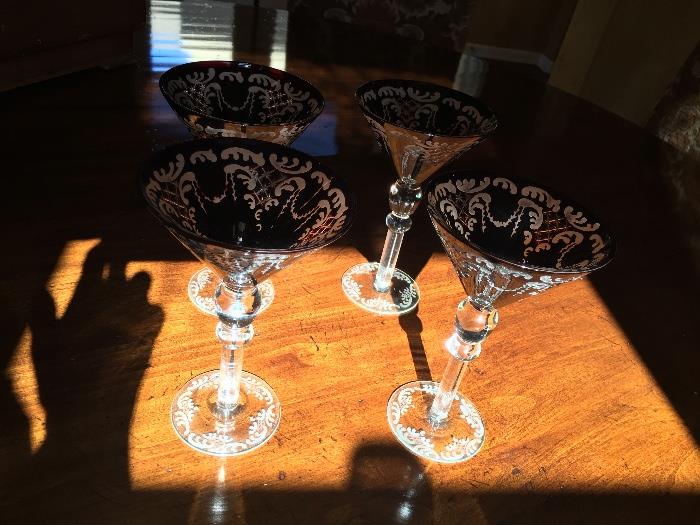 Martini glasses, fancy