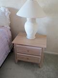 Night stand and lamp