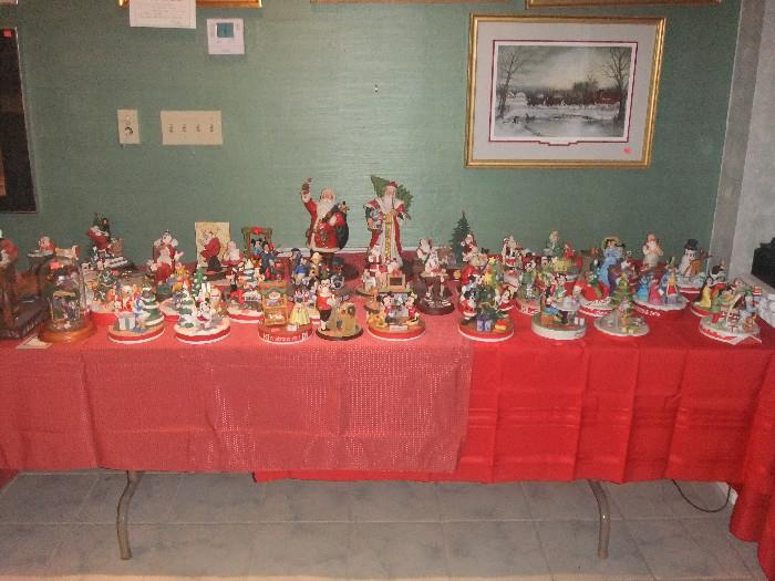 Christmas Disney Figurines, Norman Rockwell, Lenox 