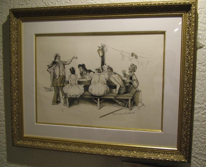 Norman Rockwell 20" x 24" Print, Pencil Signed & Numbered 67/200 with certificate of Authenticity & Bill of Sale.