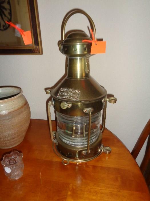 vintage brass ships lantern