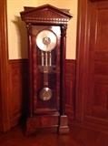Mahogany grandfather clock