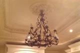 Large wrought iron chandelier