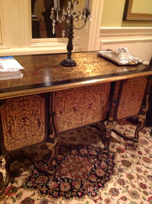 20thc French style boulle writing desk