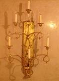 Pair of Italian gilt metal sconces
