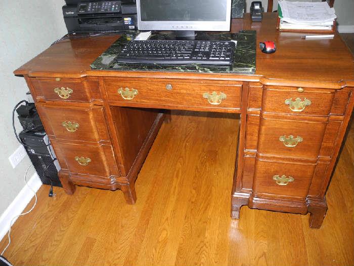 Antique Banker's Desk