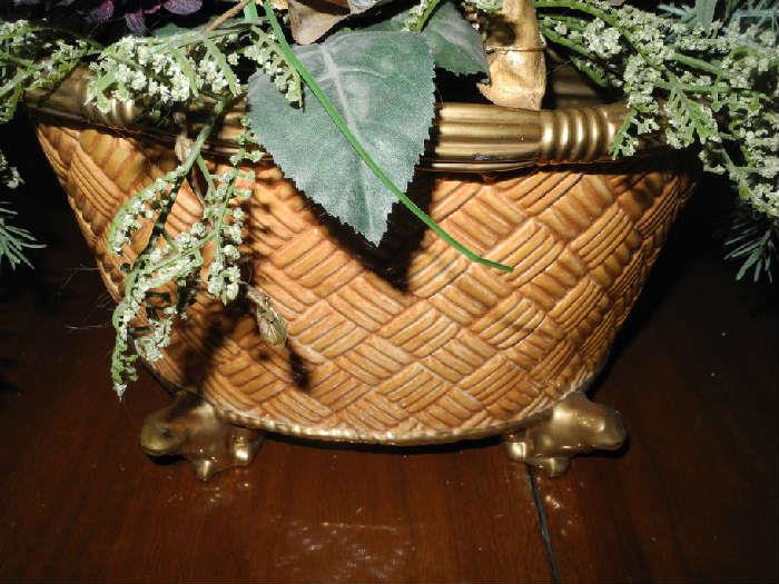 Ceramic gold basket from Italy (cost $600)
