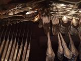 silver plated silverware set