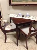Antique English Breakfast Table. Opens to a square.Beautiful one of a kind piece!